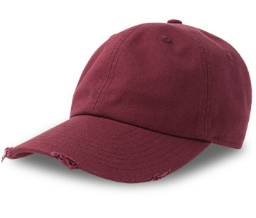 DAD HAT DESTROYED-S-bordeaux-red