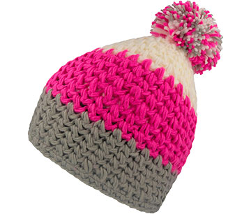 EVEREST BEANIE-fuchsia-gray