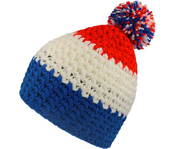 EVEREST BEANIE-royal-white