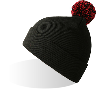 WIND-S WITH POMPOM-black-red