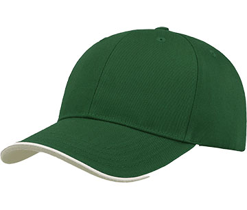 Dark Forest Green With White Piping Customized Baseball 