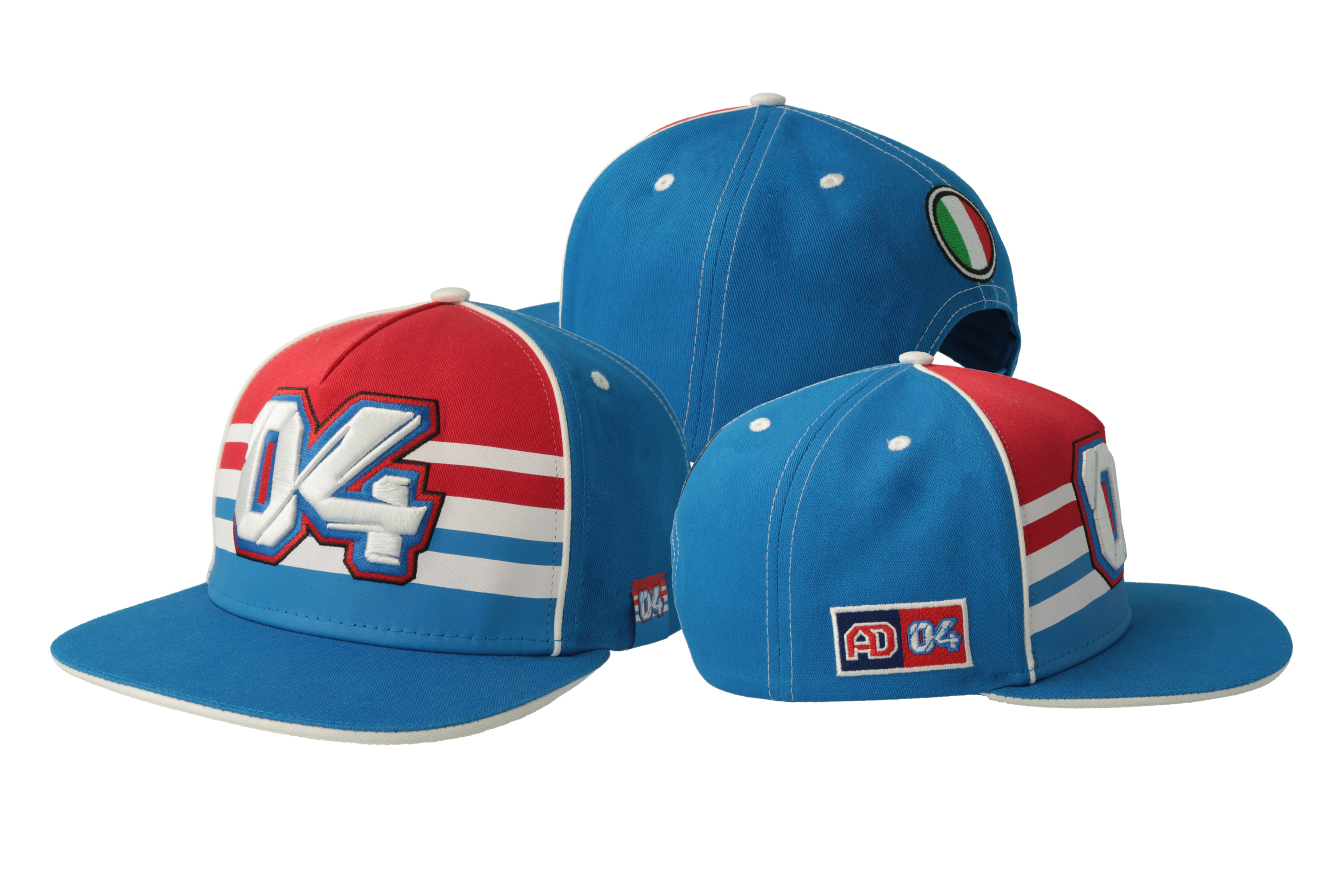 Snapback-keps 5 paneler, ej justerbar 12734 – Fram: tryck 2 färger med logga i 3D-brodyr och platt brodyr