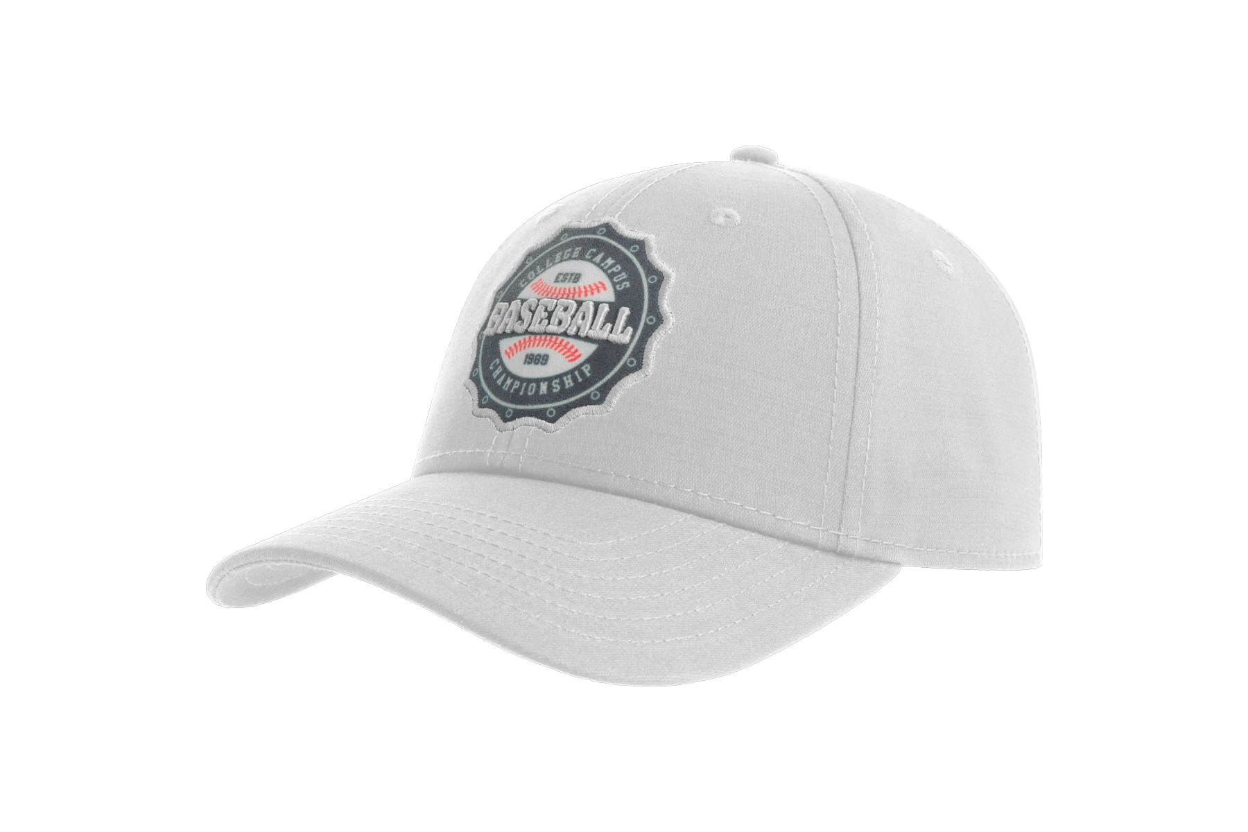 Baseballkeps 6 paneler, böjd skärm 2216 bild 5