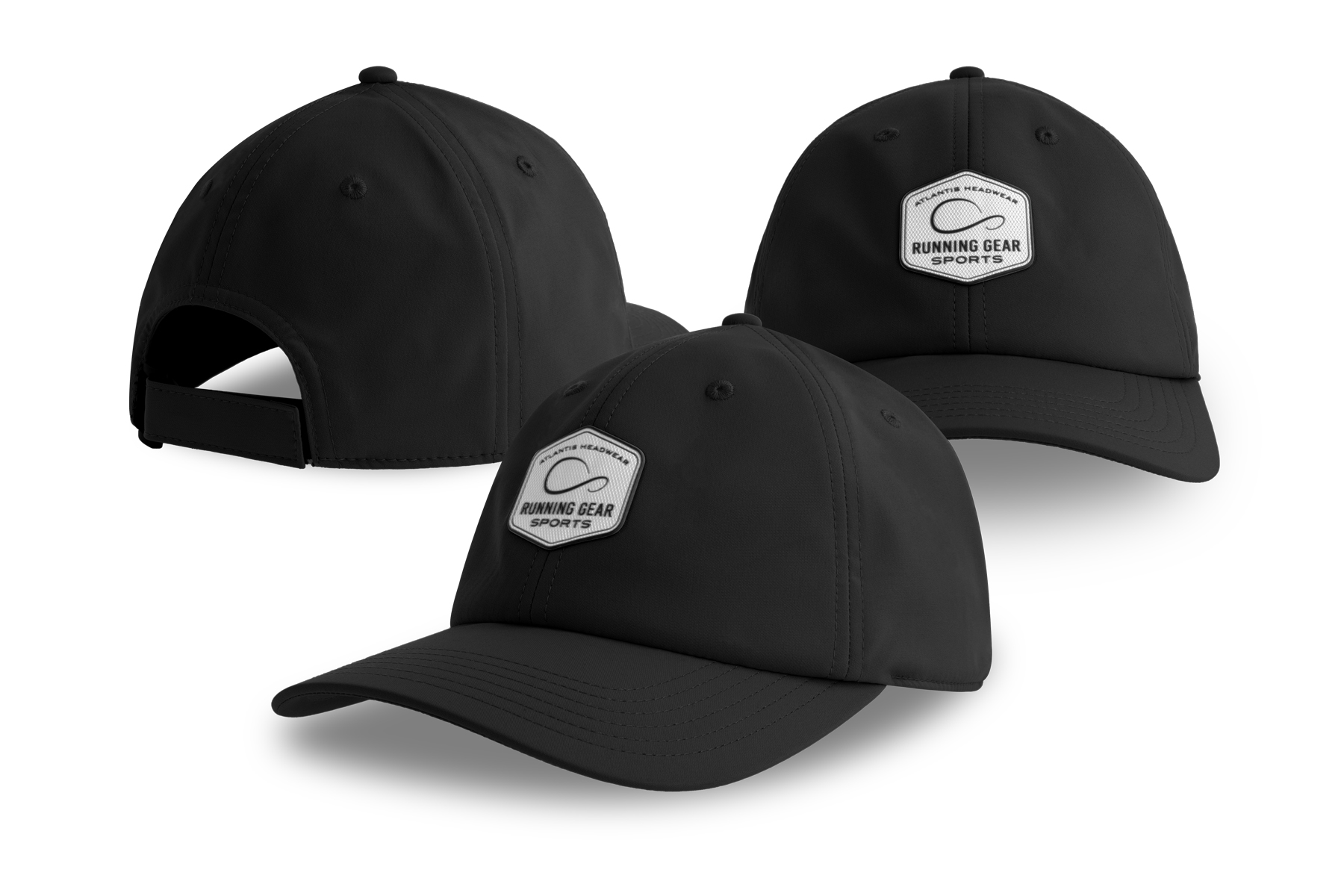 Elastisk baseballkeps 6 paneler 2291 – Fram: TPU-märke