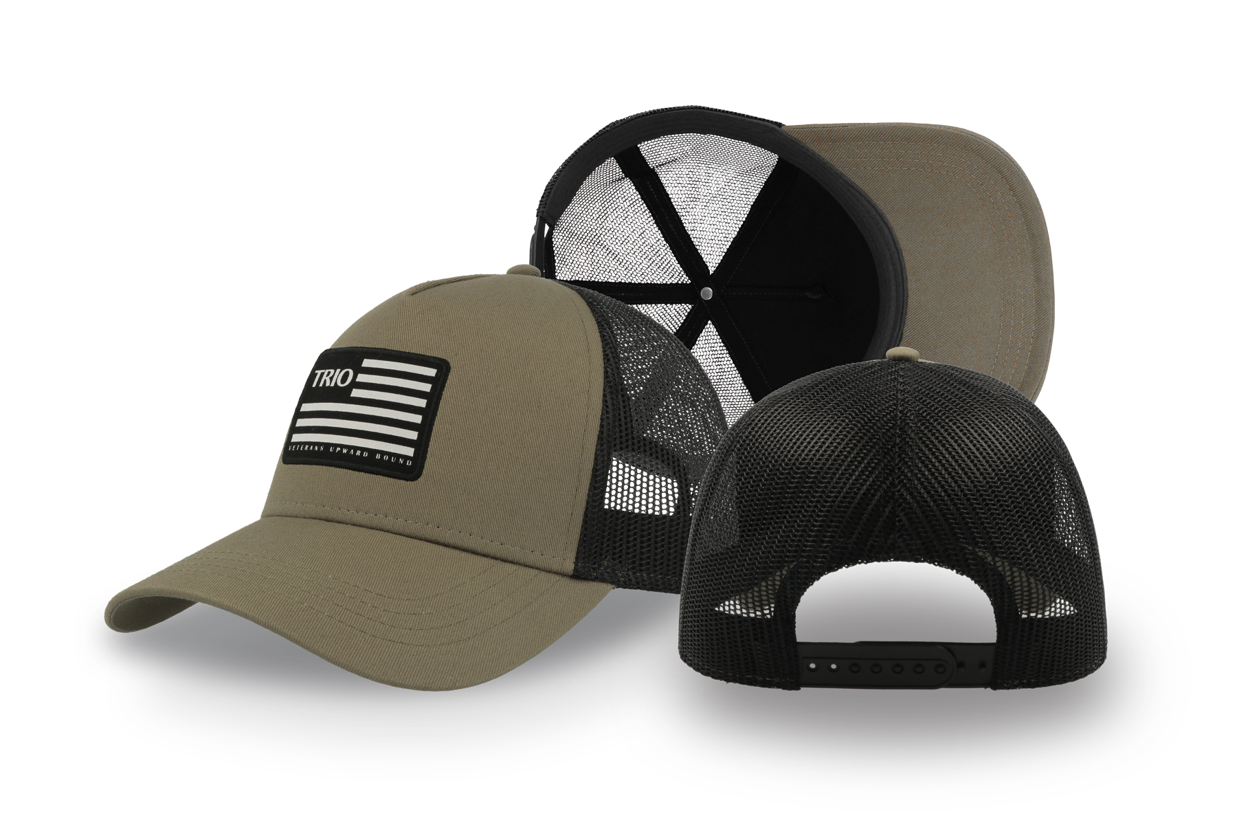 Snapback-keps i bomull 2464 – Fram: tryckt patch med brodyrkant